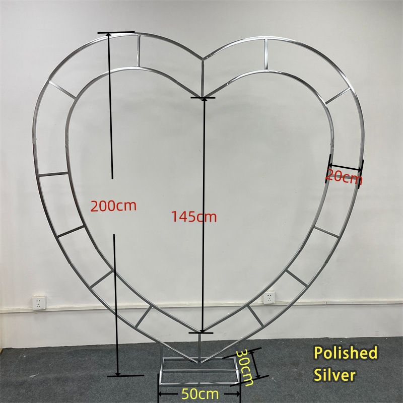 Forme de coeur argent brillant
