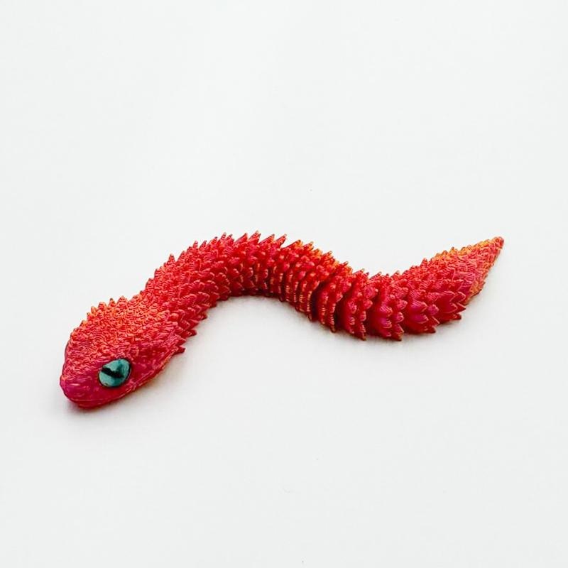 Bébé vipère en or rouge 13cm