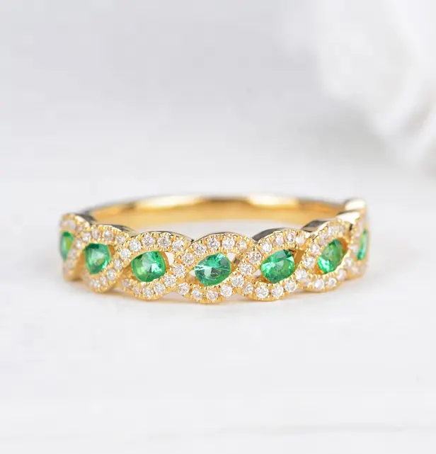 14K oro grammo prezzo disegni anello di barretta 14k oro dei monili di zircon anello di diamanti per le ragazze