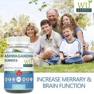 Ashwagandha Gummies Brain Plug verbessert das Gedächtnis Gehirn funktion Balance Knochen gelenke Natürliche Gewürze Blueberry Vegetarian Gummies - Product Image 2
