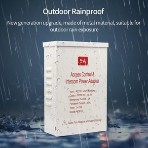 防雨门禁电源变压器DC 12V-15V 5A门系统延时0-15s人脸识别锁适配器 - Product Image 6