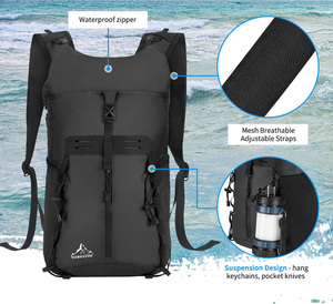 Ba Lô Đi Bè Xuồng Kayak Túi Khô Siêu Nhẹ Dung Tích Lớn 20L/30L Tùy Chỉnh Cắm Trại Ba Lô Chống Nước - Product Image 3