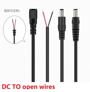 Fast Shipping <strong>Dc</strong> 5521 2.1mm 5.1mm <strong>Dc</strong> Male <strong>Jack</strong> Plug Connector to Open Power Charging Cord Wire Cable - Product Image 1