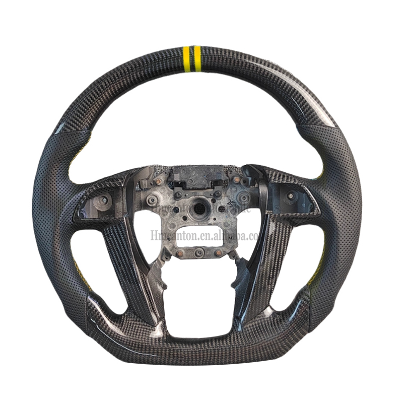 Crosstour Carbon+Leather+Yellow Top Line Stitching