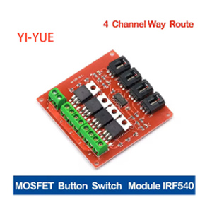 Dört kanal 4 rota MOSFET düğmesi IRF540 V4.0 + MOSFET anahtarı + izolasyon güç + otobüs izolasyon + izolasyon güç modülü Arduino için