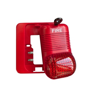Sistema de seguridad para el hogar y alarma contra incendios 12V-24V Sirena estroboscópica piezoeléctrica convencional Material de red ABS TCP
