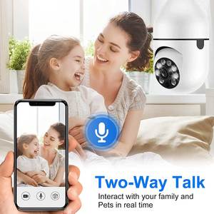 ICsee 3MP <span class=keywords><strong>PT</strong></span> WIFI CCTVカメラ電球 (セキュリティカメラ付き) E27フルカラーナイトビジョン自動人間追跡カメラ電球