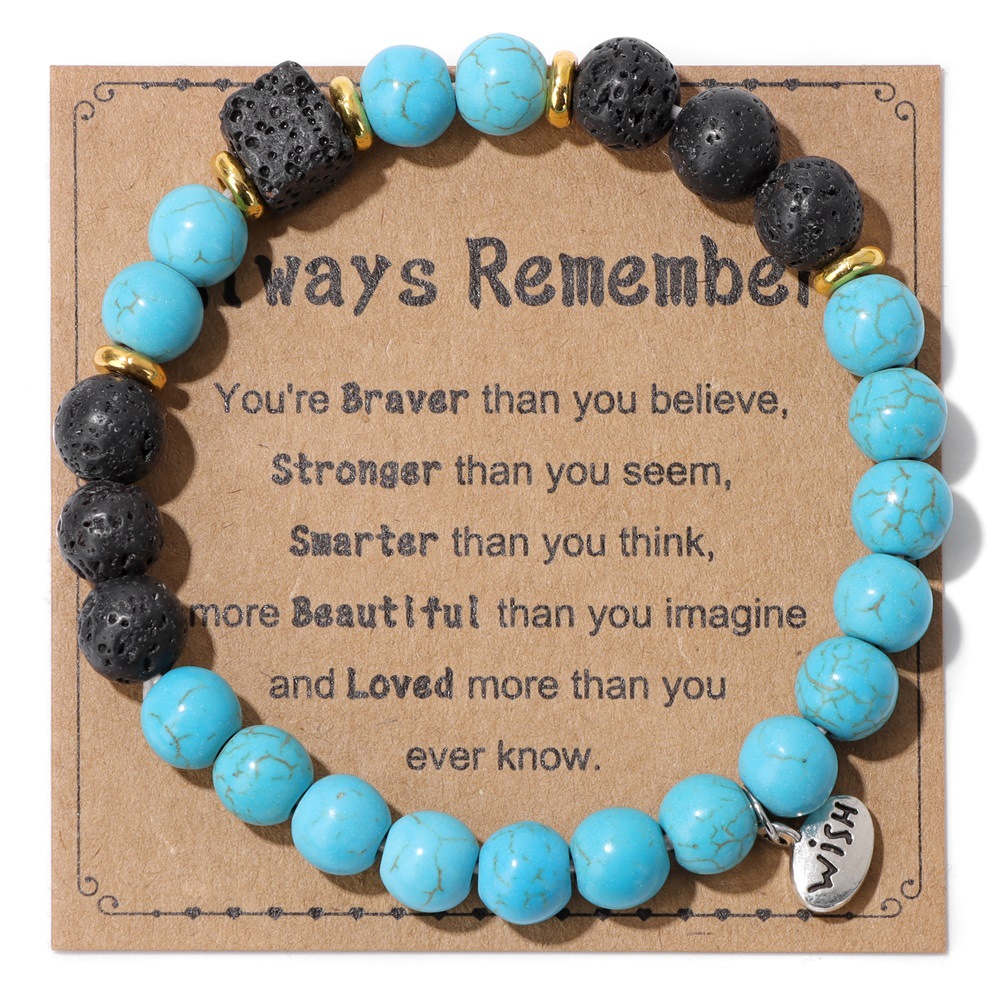 Lave noire-Turquoise