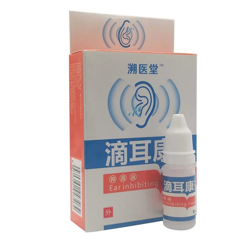 10ml Ear Líquido Otite Aguda Drops Fitoterapia Chinesa para Orelha Zumbido Surdez Sore Cuidados de Saúde Ear Cleansing Drops