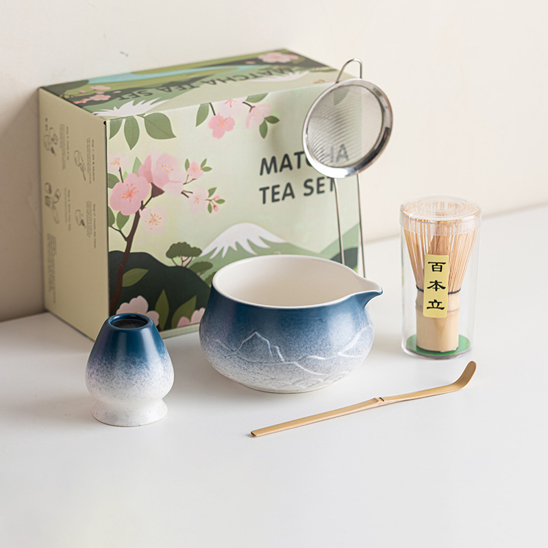 Horno cambiado montañas distantes gradiente de 5 piezas Set_Starlit azul