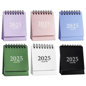2024 2025 creativo Mini calendario decorazione Desktop versione inglese piano Check-in Notebook uso come cornice per foto - Product Image 2