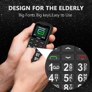 Uleway 1,77 Zoll leicht zu greifendes schwarzes Handy mit HD-Bildschirm Dual-SIM 0,3 MP Rückfahr kamera für den gelegentlichen Gebrauch Business Cellular - Product Image 3