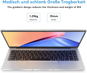 費用対効果の高いホームIntelJ4105ゲーミングラップトップ14インチノートブックが11 RAM8GBラップトップコンピューターを獲得 - Product Image 5