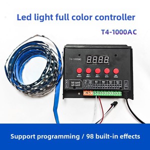 Wasserdichte Programmierung Adressierbarer Vier-Port-RGB-Pixel-LED-Lichtstreifen-Controller 12V 24V 110V AC220 V 50Hz 4 Ausgang mit SD-Karte - Product Image 2