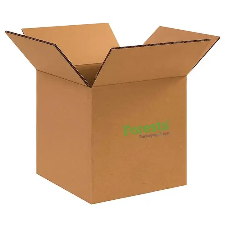 Caja de carton brun uni personnalisé boîte de chargement à usage intensif boîte postale en carton ondulé de fret extra large boîte d'expédition