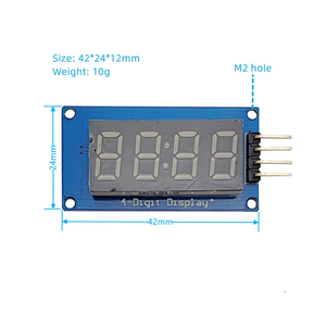 Aismar tlink TM1637 0,36 "4-Bit-7-Segment-Digital-LED-Anzeigemodul mit Takt anzeige Common Anode Red Digital Tube Board - Product Image 2
