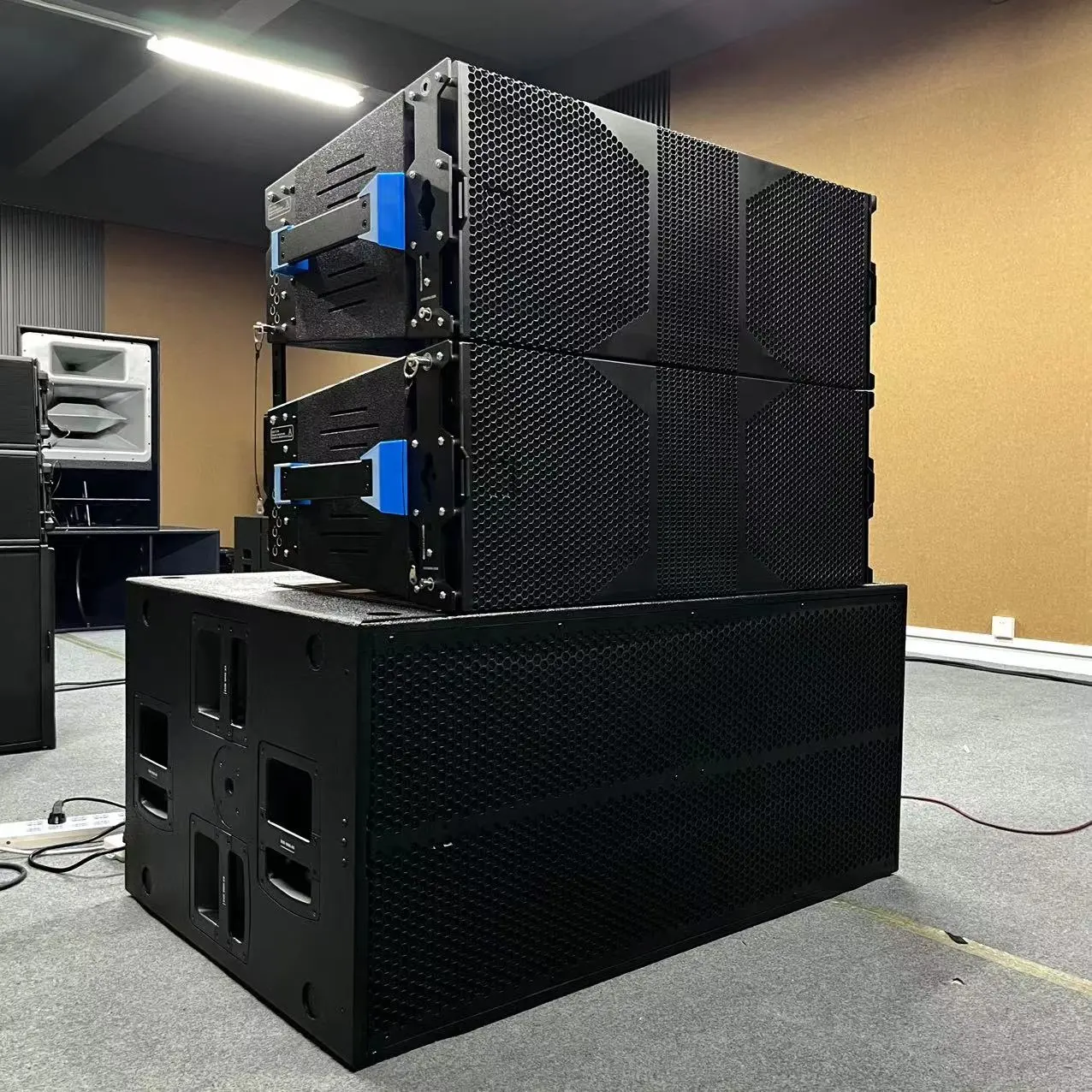 Dual 12 Inch 2 Manieren Actieve Line Array Luidspreker Passief Geluidssysteem Professionele Audio Rcf Luidspreker Voor Outdoor Podiumconcert