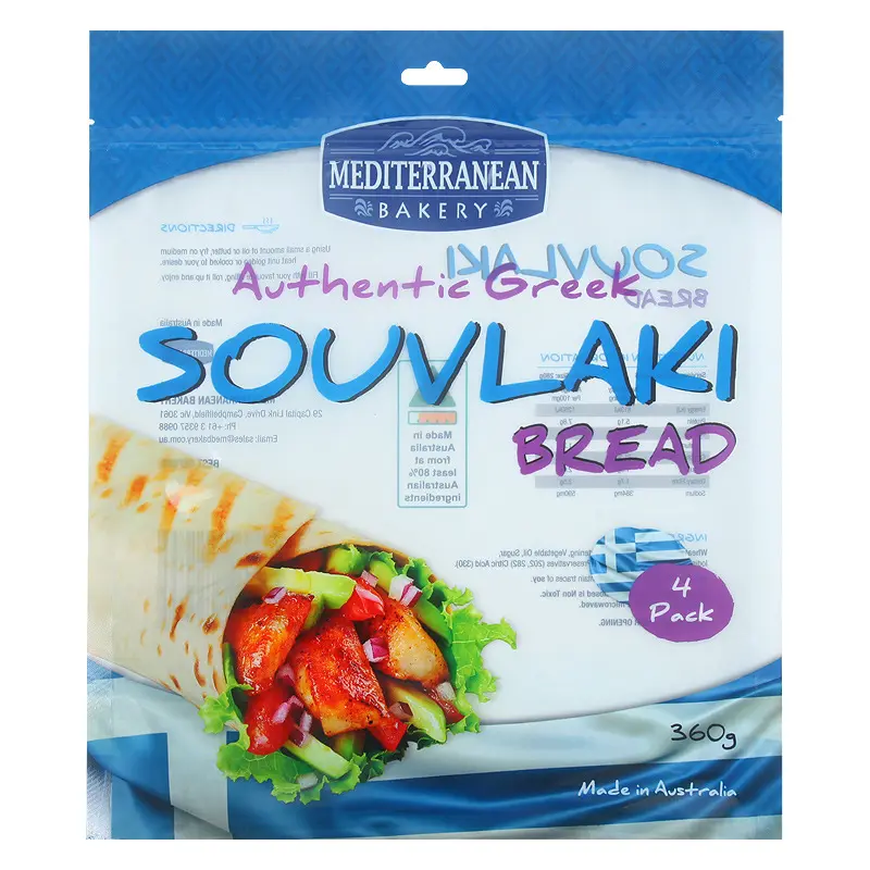 식품 학년 나일론 라미네이트 PA/PE 냉동 피자 기본 souvlaki 빵 노아 철자 포장 피자 플라스틱 포장 가방