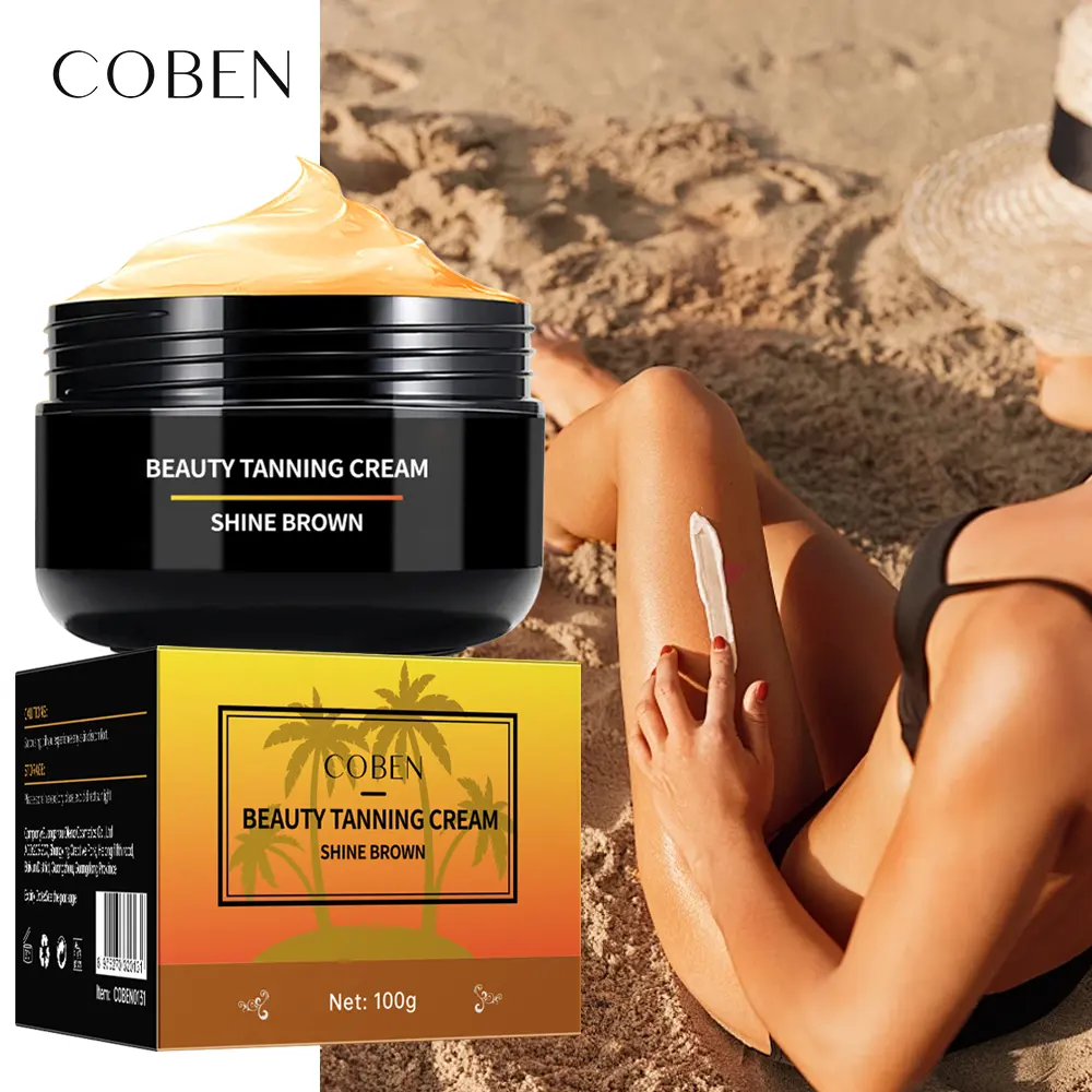 Sun Tan Sealer Lotion Natural Sunless Self Skin Face Body Tanning Cream For Golden Tanning Lotion Samples