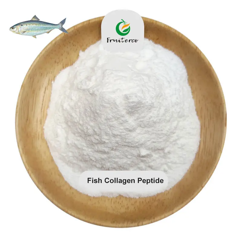 Polvo péptido de colágeno de pescado, antienvejecimiento, grado alimenticio, 100%, venta al por mayor