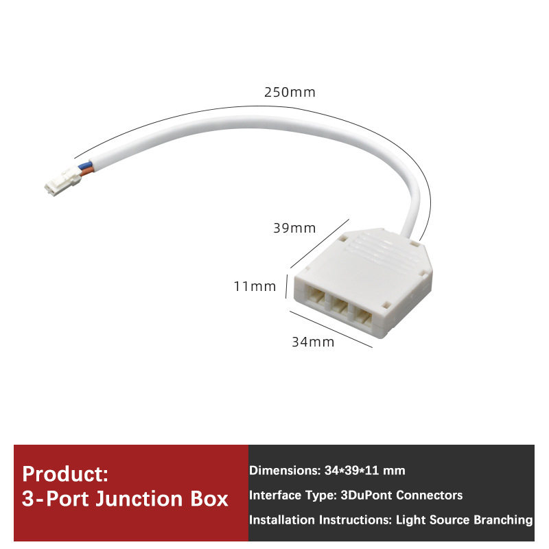 3-outlet junction box
