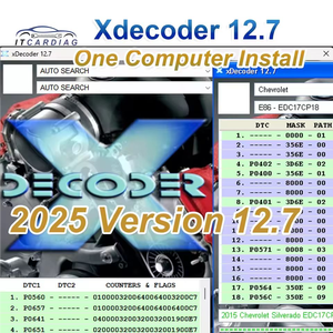 2025 más nuevo Xdecoder 12,7 versión DTC OFF eliminar Software DTC removedor deshabilitar Error DTC apagado de archivos ECU compatibles - Product Image 2