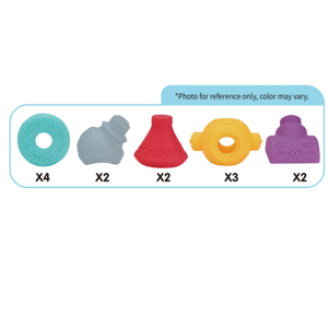 High Quality Children <strong>Put</strong> <strong>Together</strong> Soft Rubber Building Blocks Set Silicone Educational <strong>Toy</strong> Set 13pcs - Product Image 2