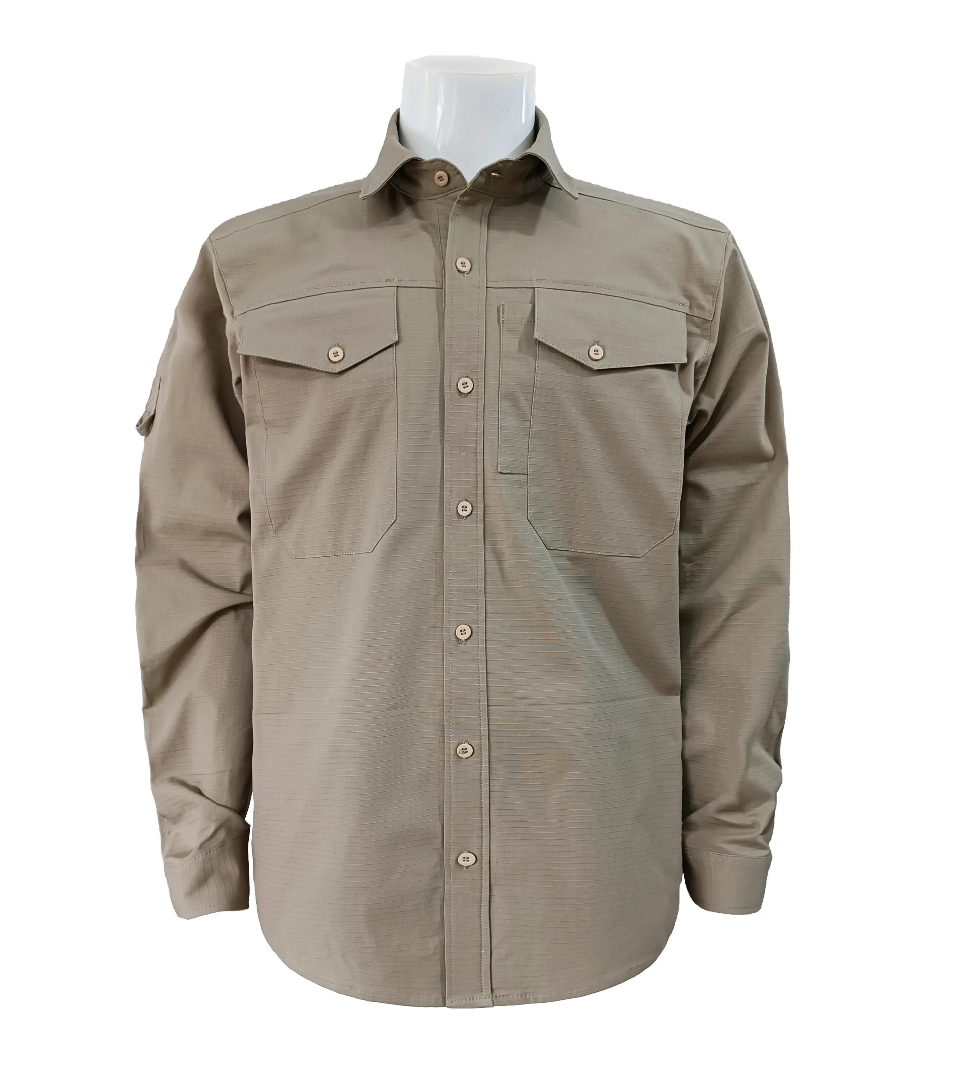 OEM printemps automne conception personnalisée 100% coton grande taille hommes chemise bouton fermeture à manches courtes hommes chemises de travail