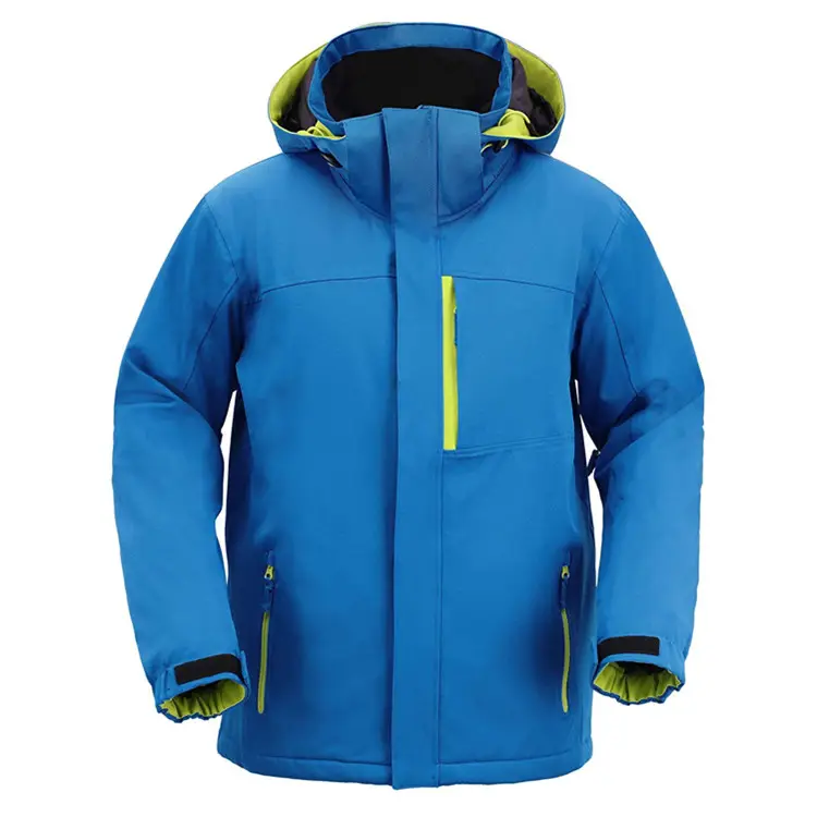 Chaqueta de esquí impermeable para hombre Chaquetas de snowboard al aire libre Precio barato Chaqueta de nieve con capucha