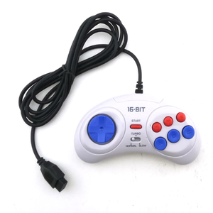 Sega Genesis için 16 Bit klasik kablolu oyun denetleyicisi 9 Pin Gamepad için Sega Mega sürücü modu Joystick - Product Image 3