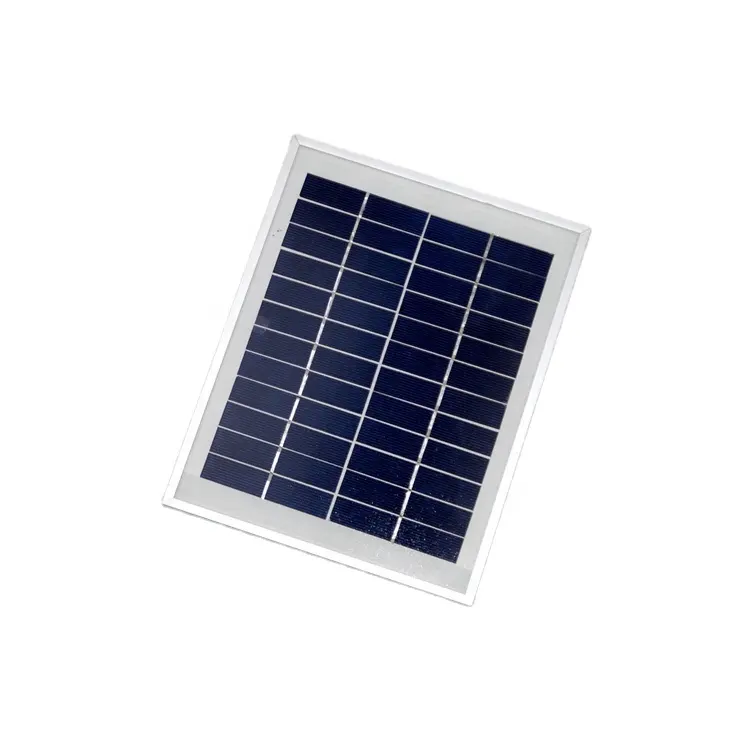 Kundenspezifisches Solarpanel-Ladegerät 12 V Aluminium-Glas-Laminations-Solarpanel ZW-5W-12V Poly-Silizium-Solarpanel 5 W