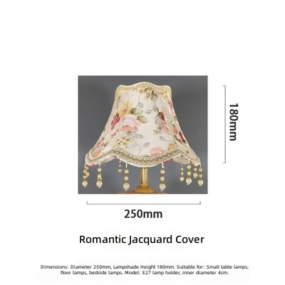 Romantico fondo jacquard con apertura di 25 cm