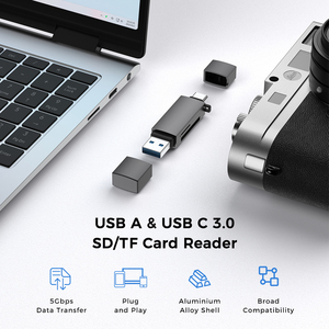UNIEAN toptan OTG tip-c 4 in 1 SD TF transferi 5Gbps kart okuyucu USB3.0 dönüştürücü adaptörü PC laptop için iPhone - Product Image 2