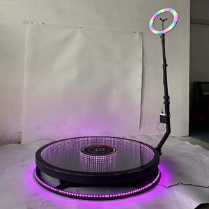 2025 360ใหม่บูธแสดงภาพ360แบบหมุนได้พร้อม360ประกายเย็นบูธถ่ายภาพไอแพดสำหรับธุรกิจเช่างานแต่งงาน - Product Image 1