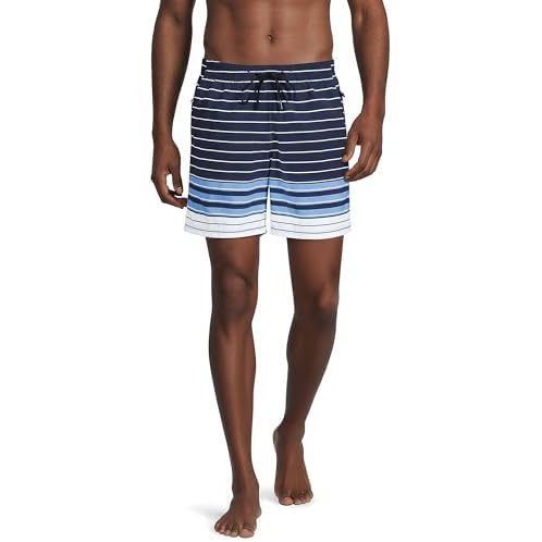Lake BlueNavy Placed Stripe