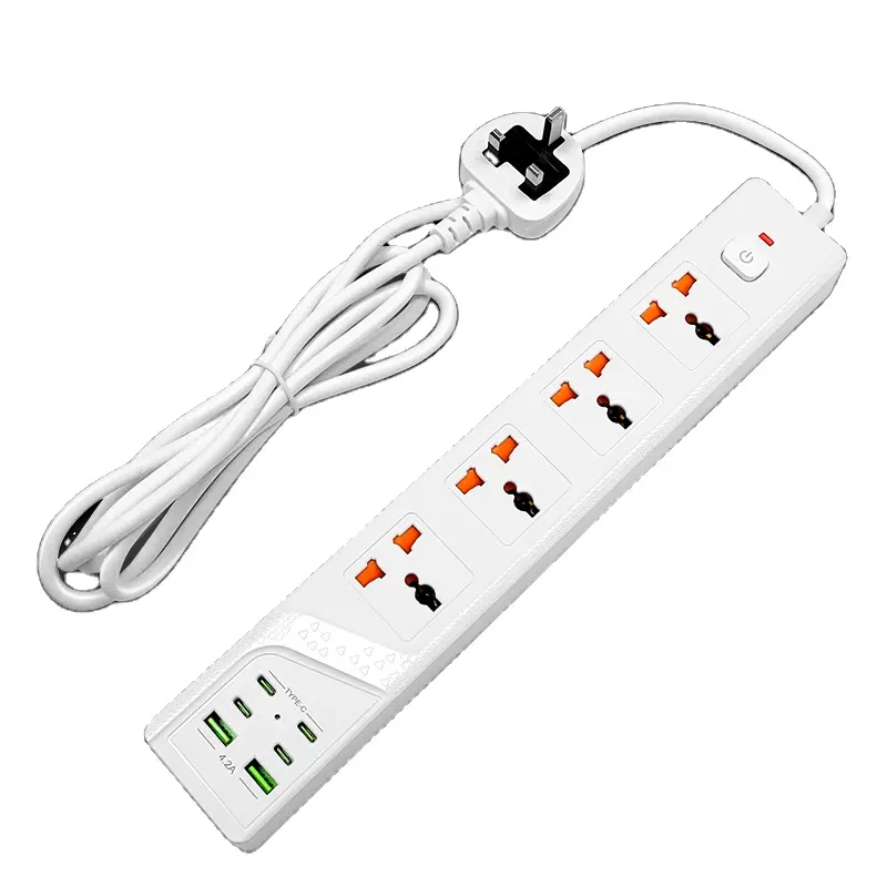 2m BKL-03 series CE certificada tomada de energia dc inteligente com USB e tipo C potência nominal 3250W com ficha do Reino Unido ou da UE