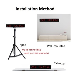 LED programmabile multiplo uso interno elettronico 1 "999 giorni conto alla rovescia per eventi count giorni con telecomando - Product Image 5