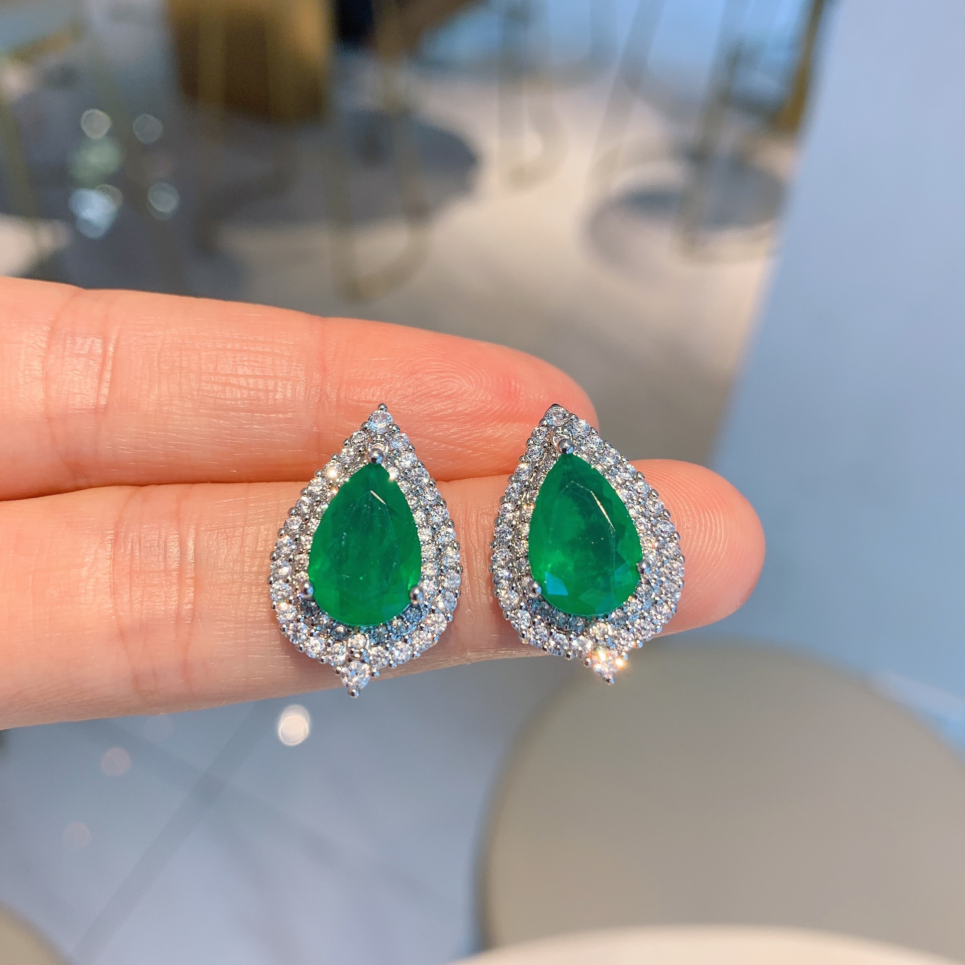Green Ear studs