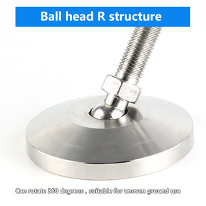 Foot Universal Furniture Legs Feet Leveller Leg <strong>Leveler</strong> Adjustable Anti Vibration Mount Leveling Foot M24 With <strong>Base</strong> Dia 80mm - Product Image 4