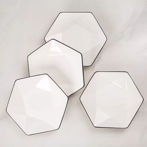 可定制成型米盘耐用环保陶瓷板，适合日常使用和特殊活动 - Product Image 1