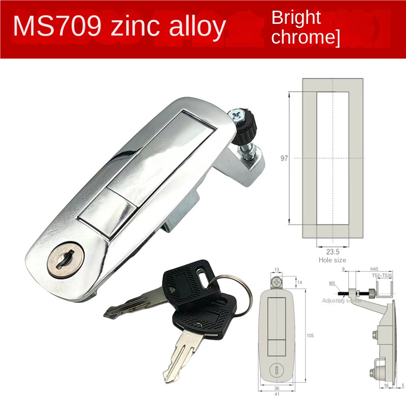 Matériau en alliage de zinc chromé brillant MS709