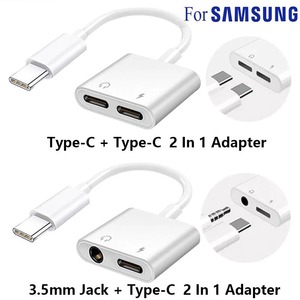 3合1高品质USB C声卡分离器音频适配器类型C至3.5毫米全新用于手机使用OT保护