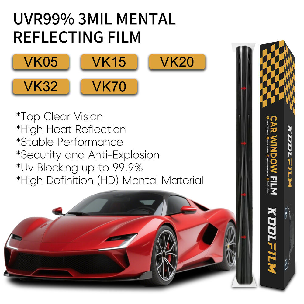 Film réfléchissant mental UVR99% 3Mil