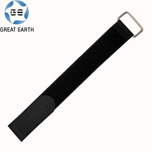 可调钩环带紧固件胶带可定制钩环尼龙扎带，带金属扣 - Product Image 2