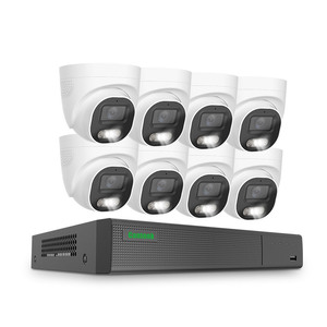 16CH 8MP akıllı çift Lens IP POE kamera sistemi Longvision OEM ses 8CH güvenlik Bullet ağ kamerası 16 kanal CCTV 4K NVR kiti - Product Image 1