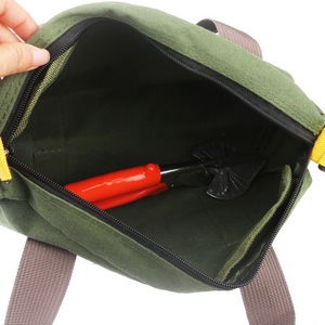多機能ツール収納バッグキャンバス防水ハンドツール収納キャリーバッグHomeToolkitメタルハードウェアパーツオーガナイザーポーチ - Product Image 2