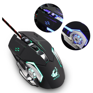V5 USB Wired Gaming Mouse 4000 DPI LED Optical Mouse Macro Program Mouse for <strong>Mechanical</strong> <strong>Keyboard</strong> PC Gaming Accessories - Product Image 1