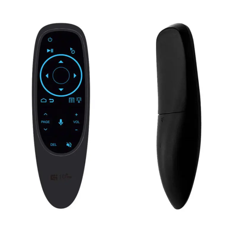 Pengontrol kotak tv 2021 G10S Pro BT, Mouse udara baru dengan dukungan lampu latar sensor gerakan pencarian suara dan Remote Control pembelajaran IR