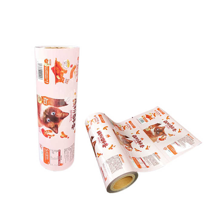 Custom Printed Aluminum Foil Roll Film Pet Food Packaging for Cats Dogs for Nutrition Bars Milk Olive Oil Sugar Snacks