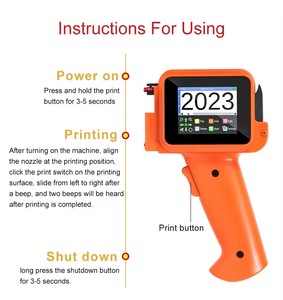 Werksverkauf Tragbarer Mini-Hand-Tinten strahl drucker Touchscreen Verfalls datum Batch-Codier maschine - Product Image 5